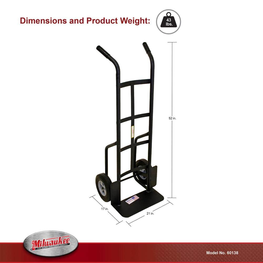 1,000 lbs. Capacity Dual-Handle Hand Truck