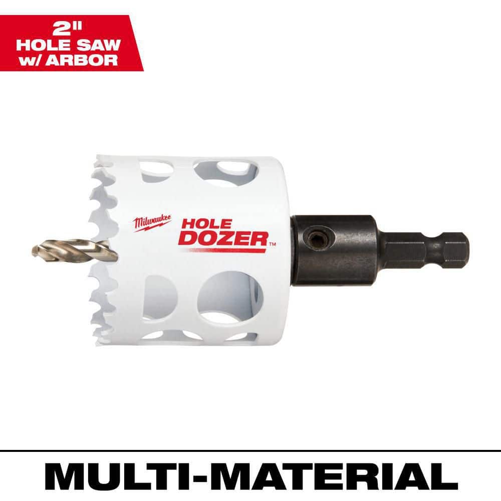 2 in. Hole Dozer Bi-Metal Hole Saw with 3/8 in. Arbor & Pilot Bit