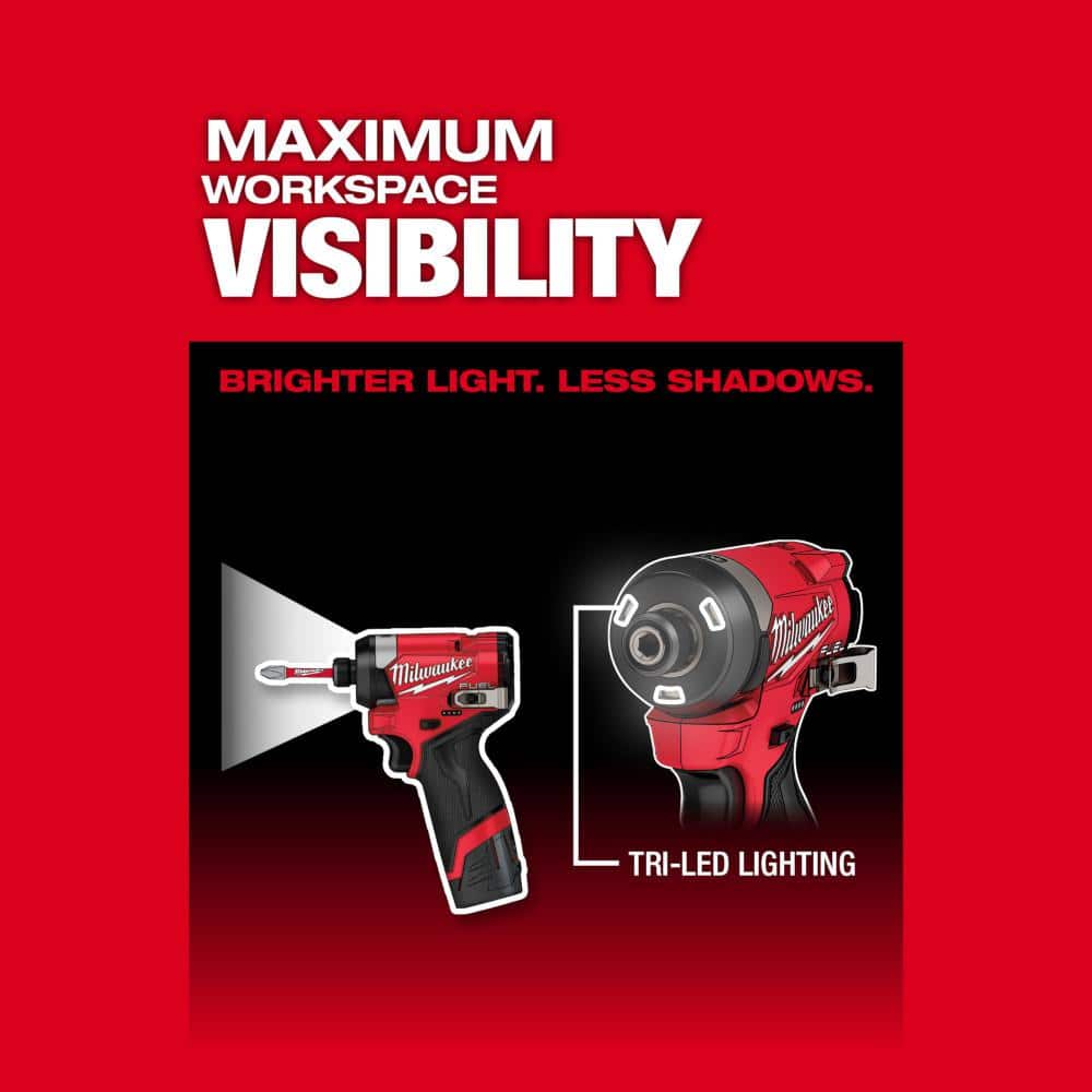 M12 FUEL 12V Lithium-Ion Brushless Cordless 1/4 in. Hex Impact Driver (Tool-Only)