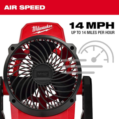 M12 12-Volt Lithium-Ion Cordless Jobsite Fan (Tool-Only)