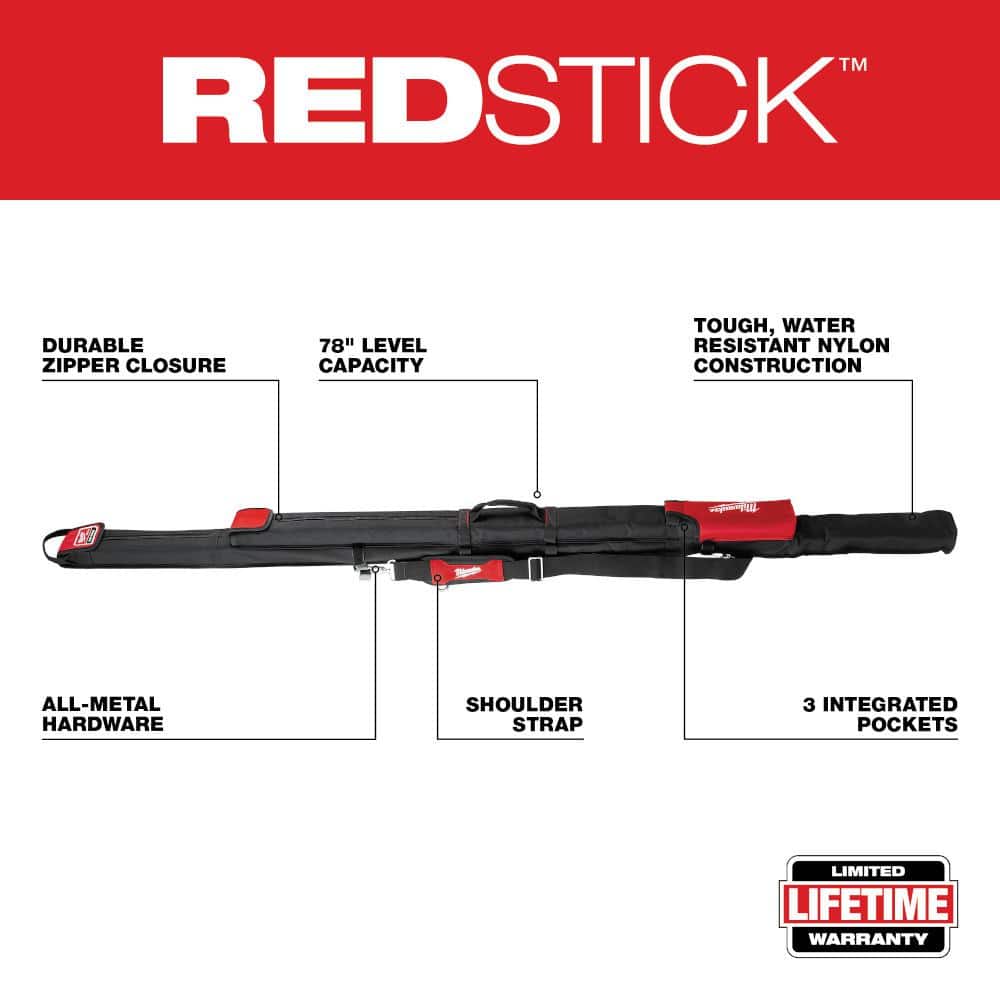 10 in. /24 in. /48 in. /78 in. REDSTICK Magnetic Box and Torpedo Level Set
