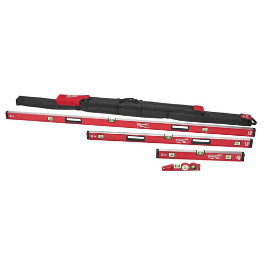 10 in. /24 in. /48 in. /78 in. REDSTICK Magnetic Box and Torpedo Level Set