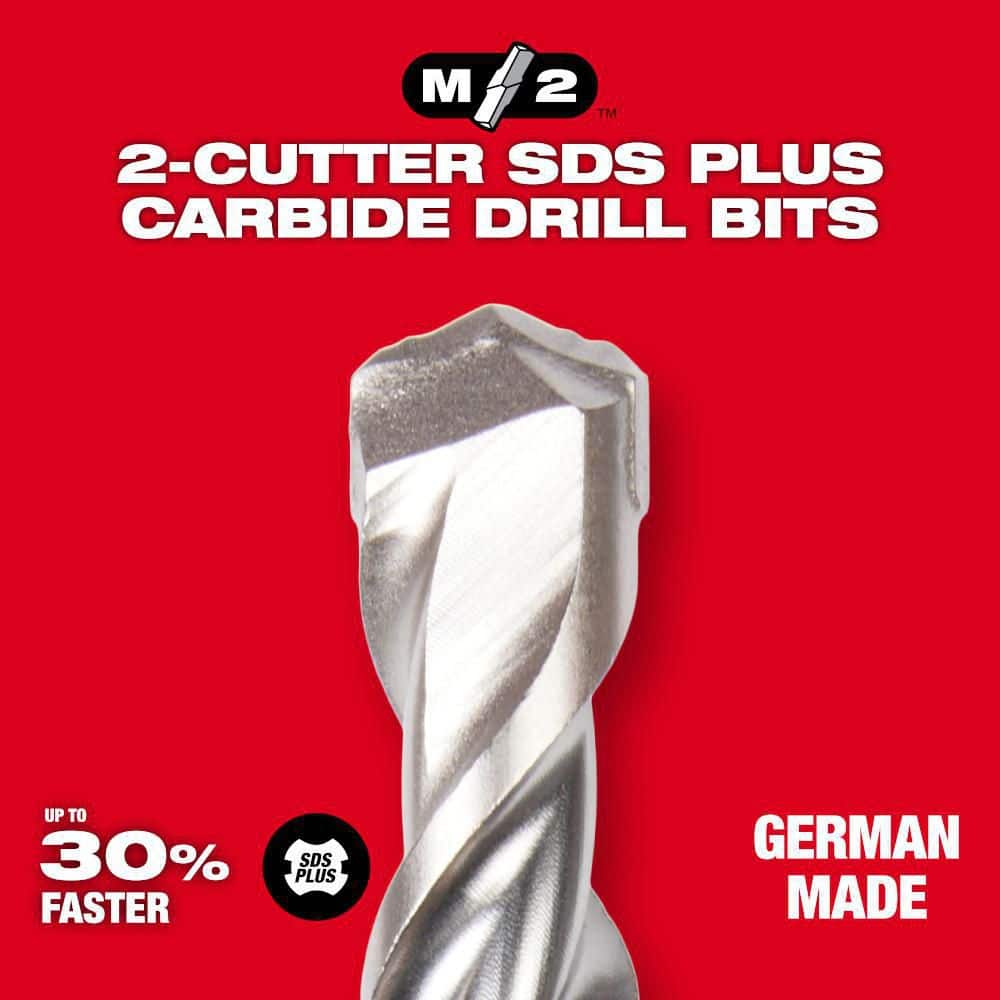 1/4 in. x 6 in. 2-Cutter SDS-PLUS Carbide Drill Bit