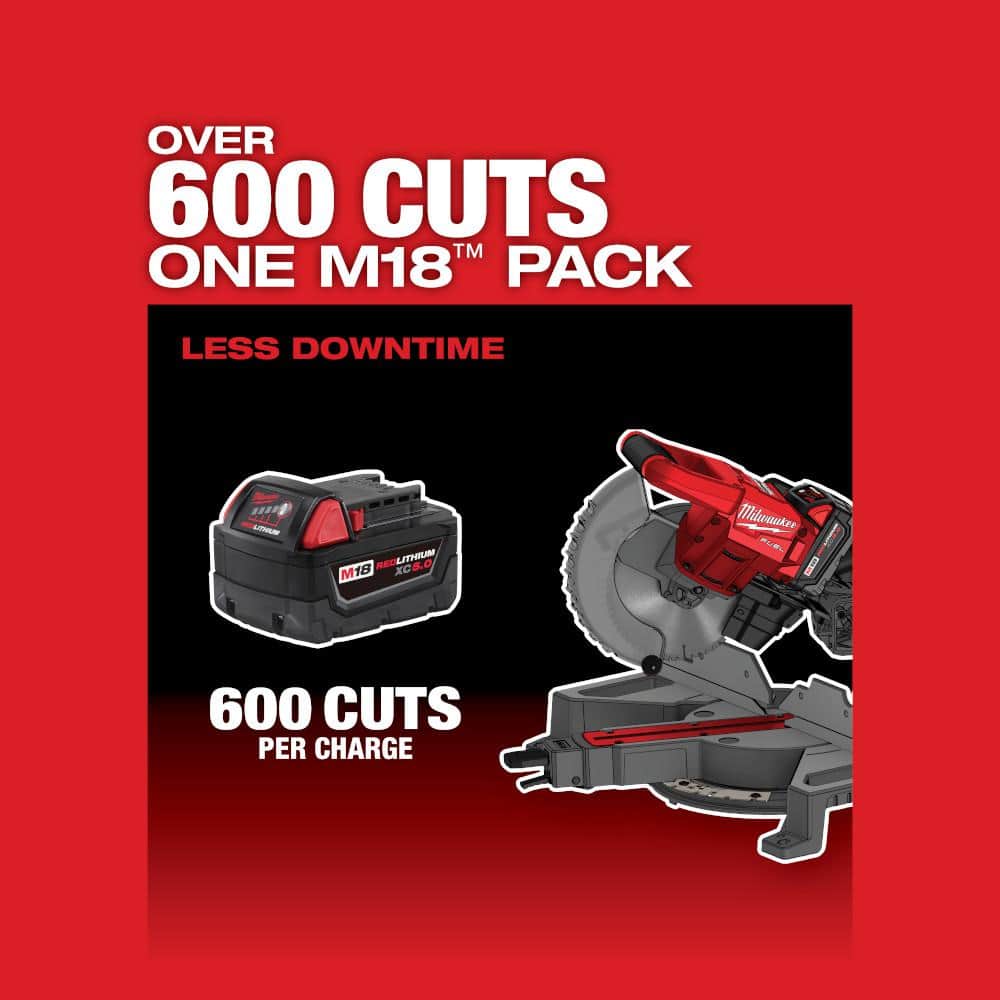 M18 FUEL 18V Lithium-Ion Brushless Cordless 7-1/4 in. Dual Bevel Sliding Compound Miter Saw (Tool-Only)