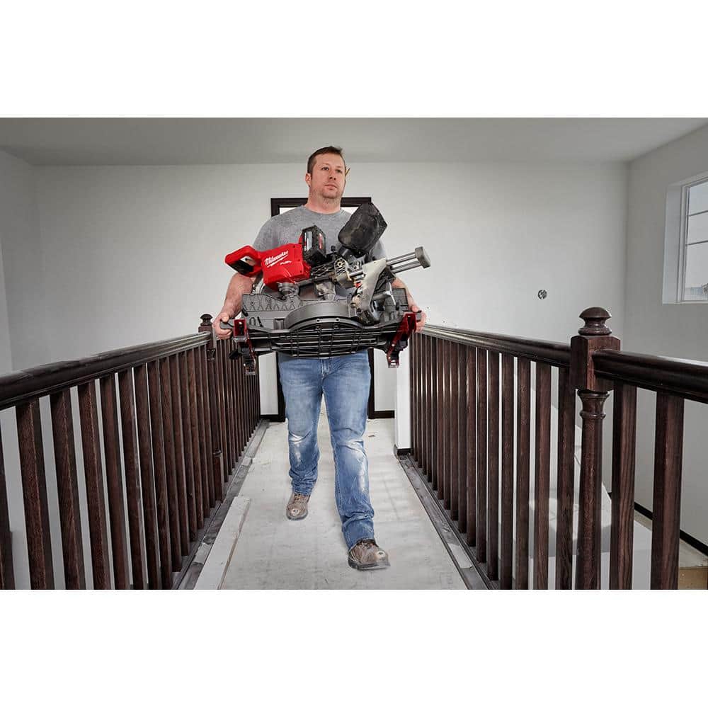 M18 FUEL 18V Lithium-Ion Brushless 12 in. Cordless Dual Bevel Sliding Compound Miter Saw with 8-1/4 in. Table Saw