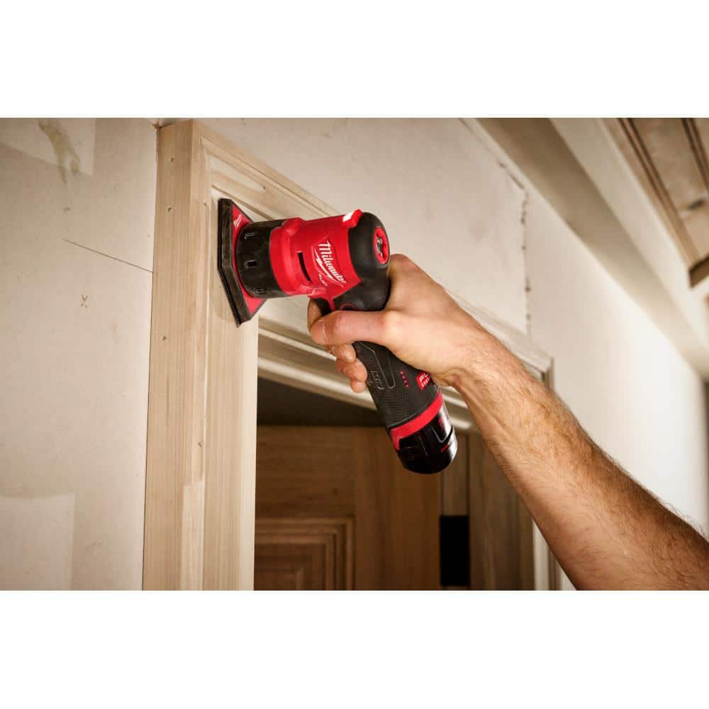 M12 FUEL 12-Volt Lithium-Ion Brushless Cordless Orbital Detail Sander with M12 High Output 2.5 Ah Battery Pack