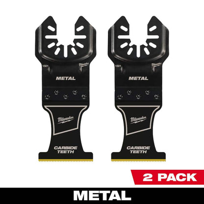 1-3/8 in. Carbide Universal Fit Extreme Metal Cutting Multi-Tool Oscillating Blade (2-Pack)