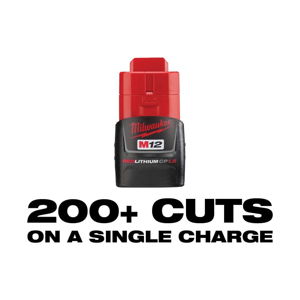 M12 12V Lithium-Ion Cordless PVC Shear Kit with One 1.5 Ah Battery, Charger and Hard Case