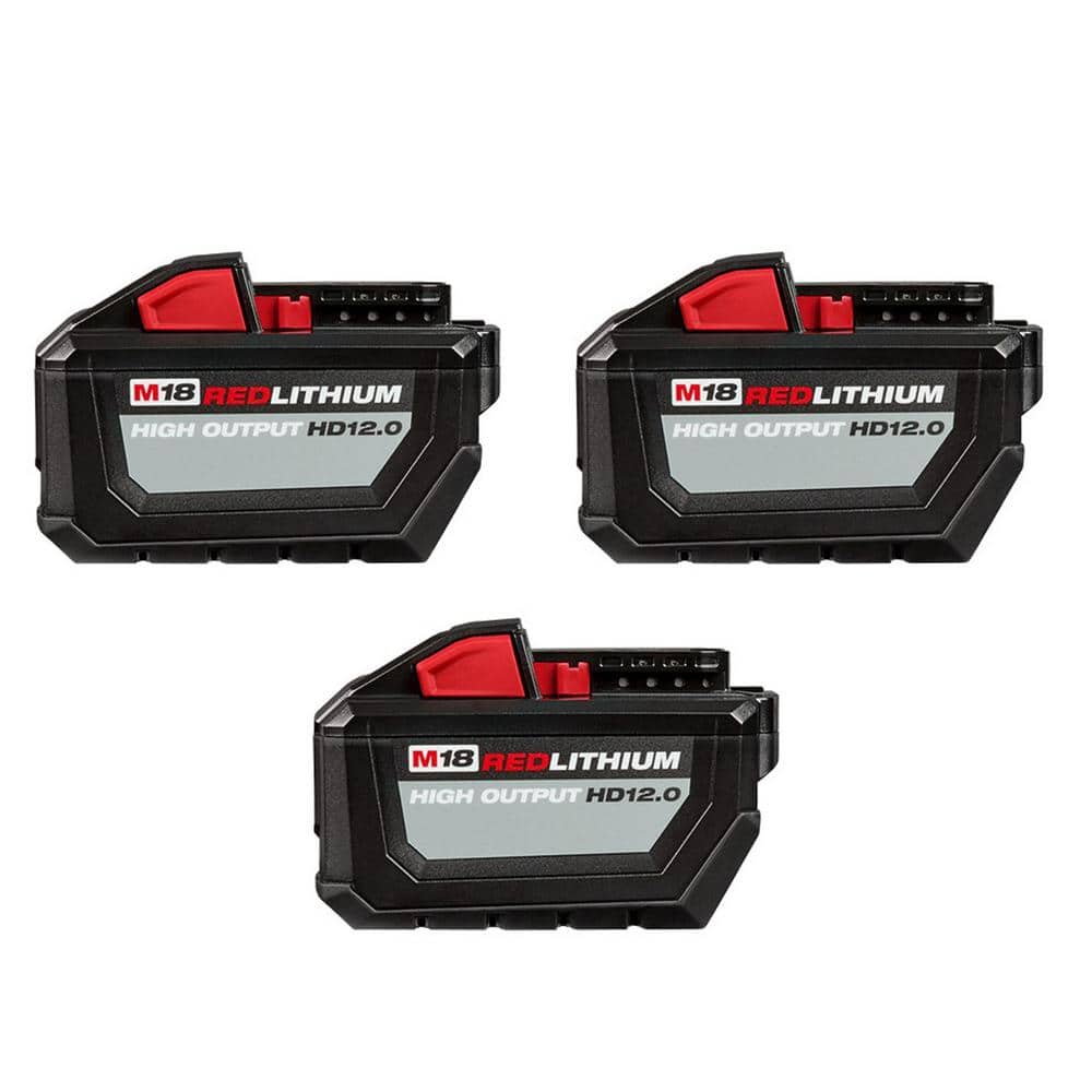 M18 18-Volt Lithium-Ion High Output 12.0Ah Battery Pack (3-Battery)