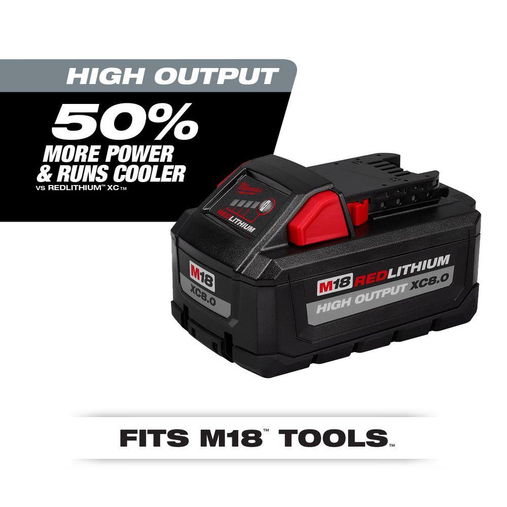 M18 18-Volt Lithium-Ion High Output Battery Packs (1) 12.0 Ah and (2) 6.0 Ah Batteries