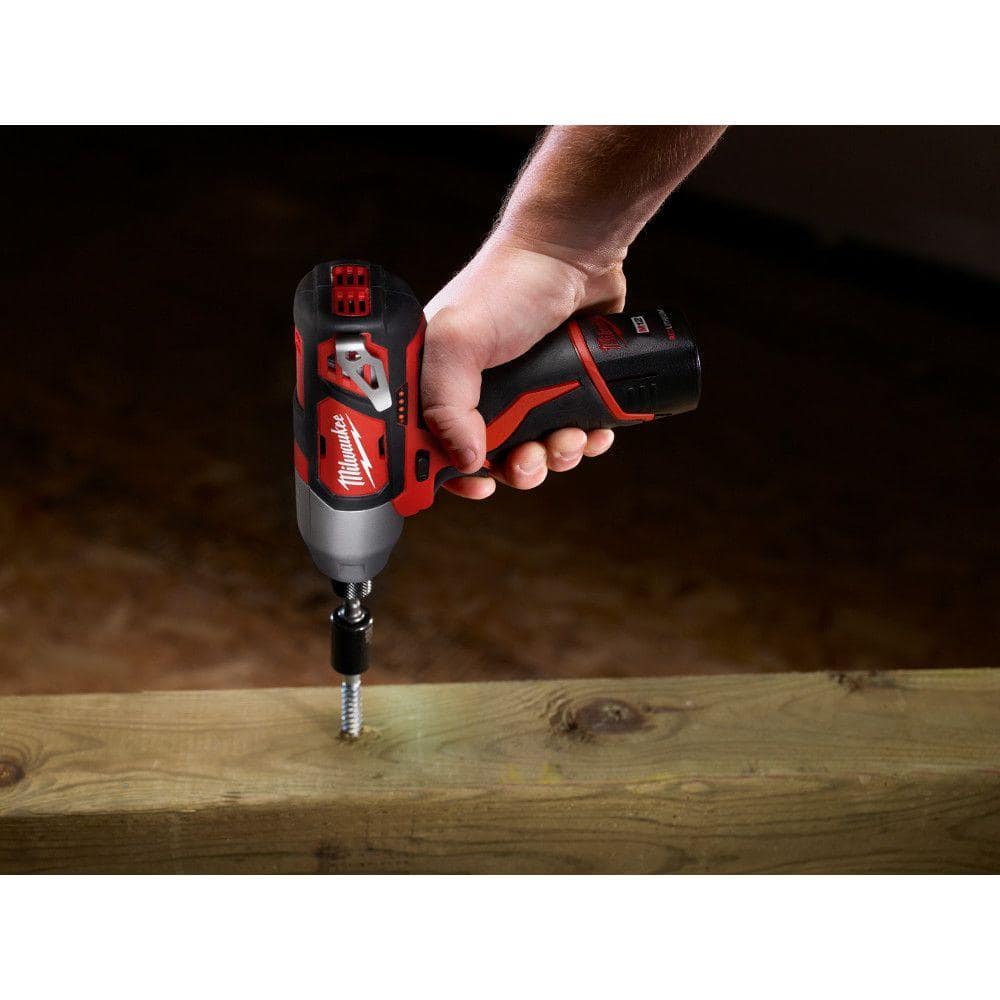 M12 12V Lithium-Ion Cordless Drill Driver/Impact Driver Combo Kit w/Two 1.5Ah Batteries and M12 12V Cordless Grease Gun
