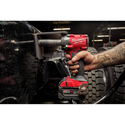 M18 FUEL 18V Lithium-Ion Brushless Cordless Grinder & 3/8 in. Impact Wrench Combo Kit (2-Tool) w/ Two 5Ah Batteries