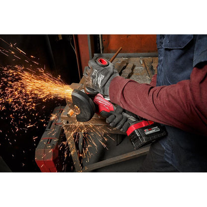 M18 FUEL 18V Lithium-Ion Brushless Cordless Grinder & 3/8 in. Impact Wrench Combo Kit (2-Tool) w/ Two 5Ah Batteries