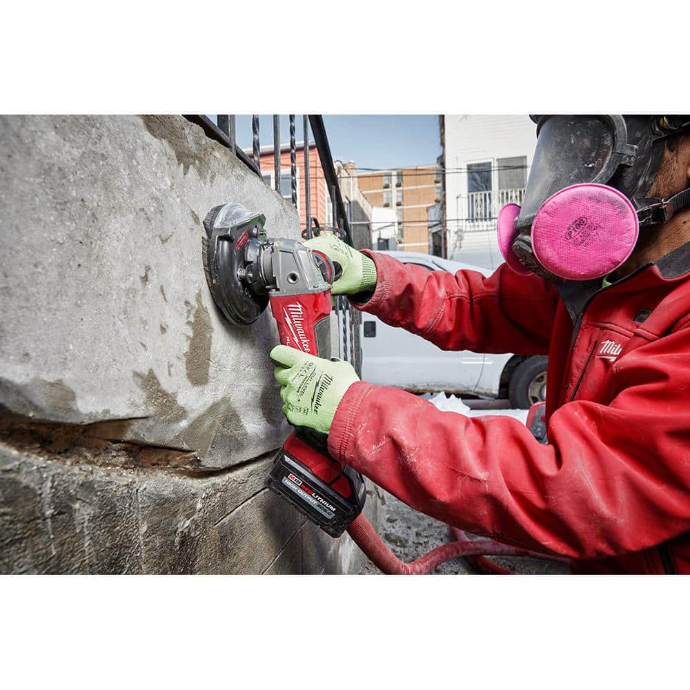 M18 FUEL 18V Lithium-Ion Brushless Cordless Grinder & 3/8 in. Impact Wrench Combo Kit (2-Tool) w/ Two 5Ah Batteries