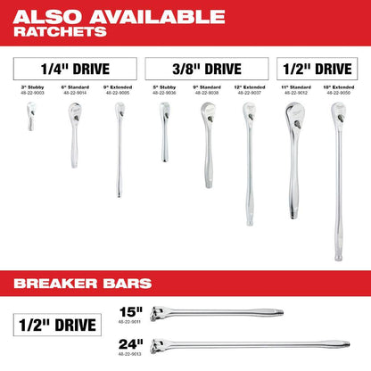 3/8 in. and 1/4 in. Drive SAE/Metric Ratchet and Socket Mechanics Tool Set with PACKOUT Case (106-Piece)