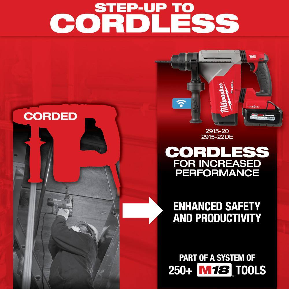 1-1/8 in. Corded SDS-Plus Rotary Hammer