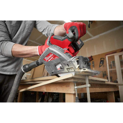 M18 FUEL 18V Lithium-Ion Brushless Cordless Track Clamps for Plunge Track Saw with 55 in. Track Saw Rail