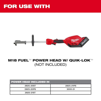 M18 FUEL QUIK-LOK Rubber Broom Attachment and M18 FUEL QUIK-LOK Bristle Brush Attachment (2-Tool)