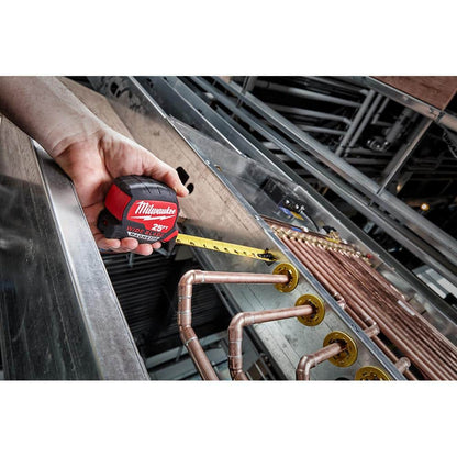 25 ft. x 1-5/16 in. Wide Blade Magnetic Tape Measure with 17 ft. Reach