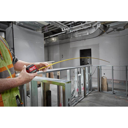 25 ft. x 1-1/16 in. Compact Magnetic Tape Measure with 15 ft. Reach
