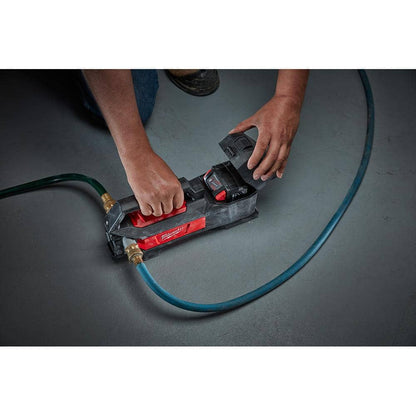 M18 18-Volt 1/4 hp. Lithium-Ion Cordless Transfer Pump with M18 18-Volt 5.0 Ah Lithium-Ion XC Battery Pack