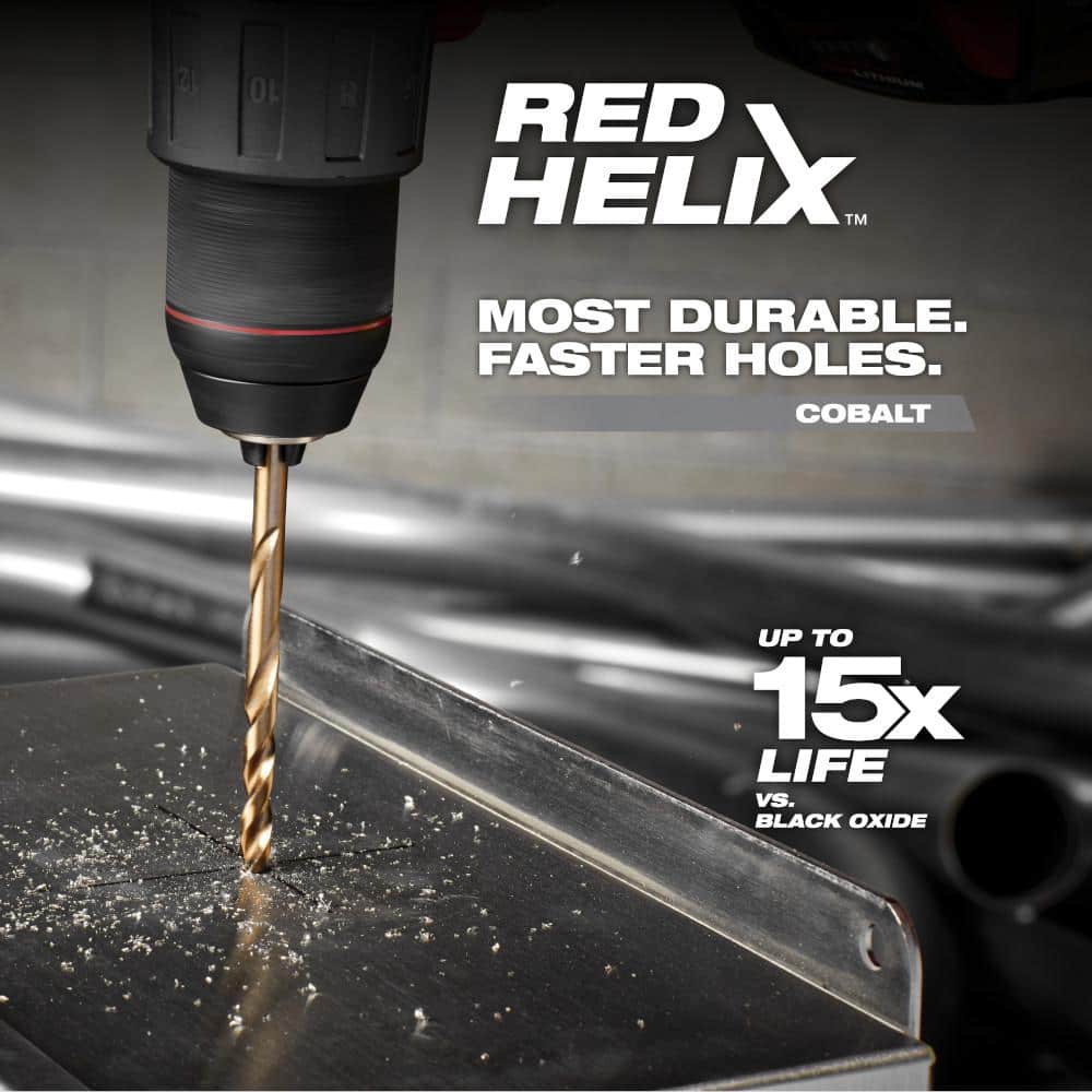 1/2 in. Cobalt Red Helix Twist Drill Bit