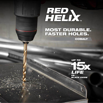 1/2 in. Cobalt Red Helix Twist Drill Bit
