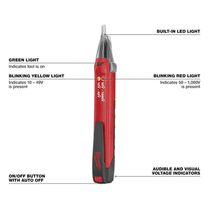 1000-Volt Dual Range Non-Contact Digital Voltage Detector