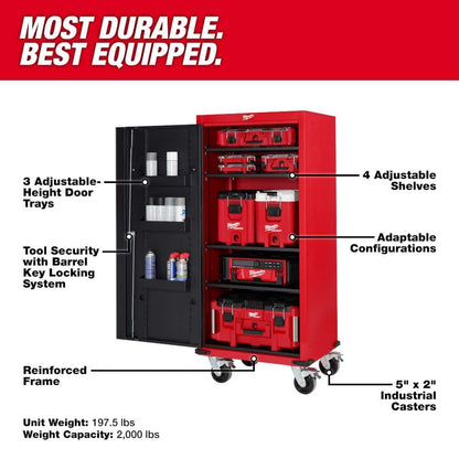 Tool Storage 27 in. W 4-Shelf Locker with Power Strip
