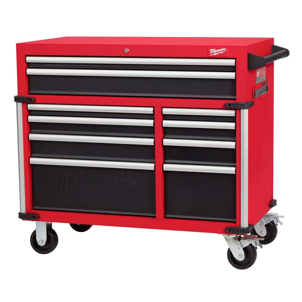 Tool Storage 41 in. W Heavy Duty Red Tool Chest Combo