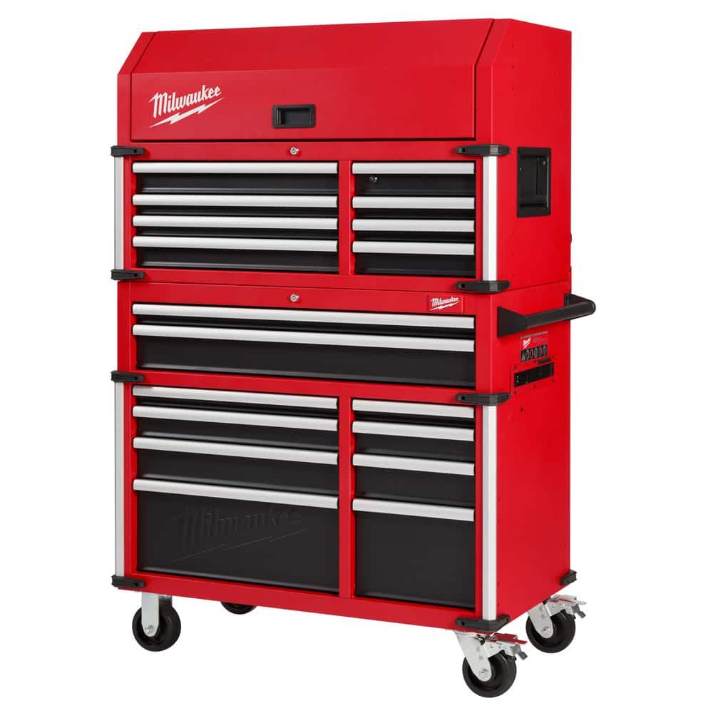 Tool Storage 41 in. W Heavy Duty Red Tool Chest Combo