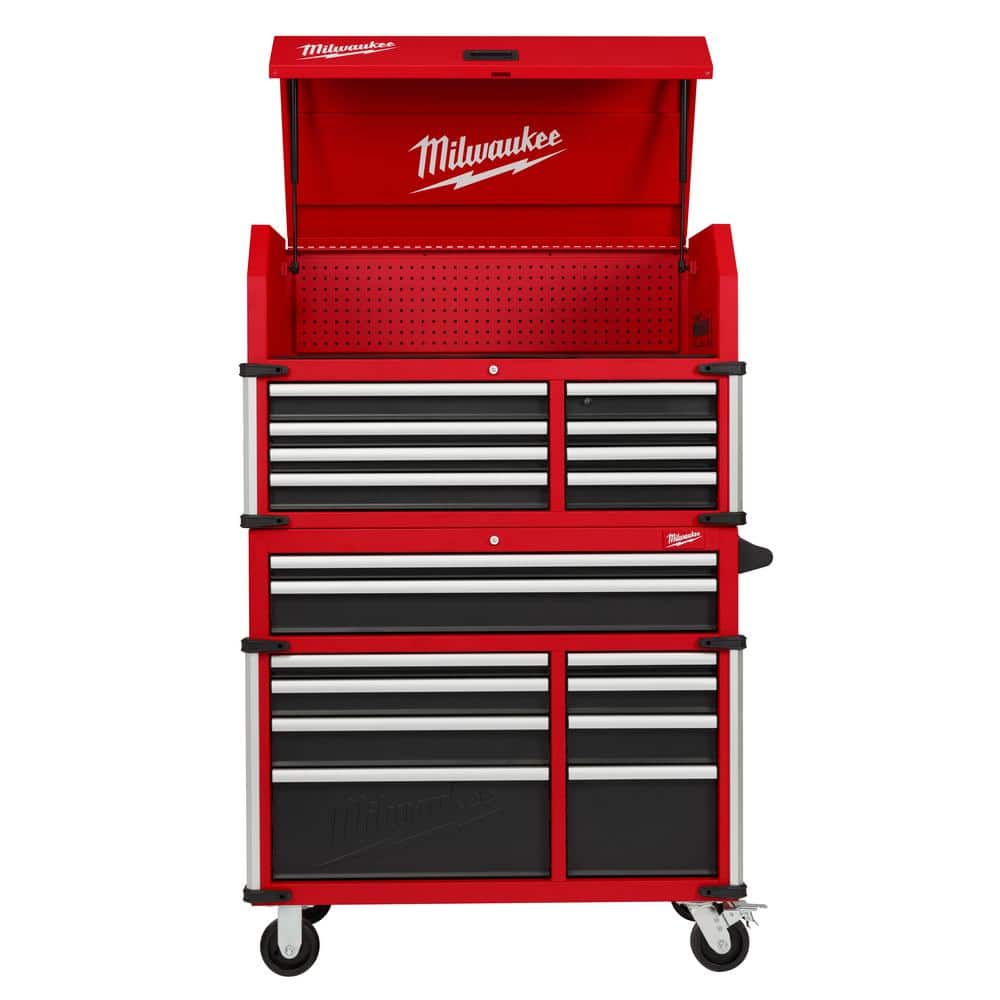 Tool Storage 41 in. W Heavy Duty Red Tool Chest Combo
