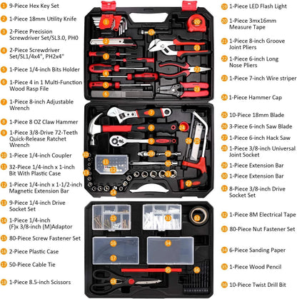 KingTool 325 Piece Home Repair Tool Kit, General Home/Auto Repair Tool Set